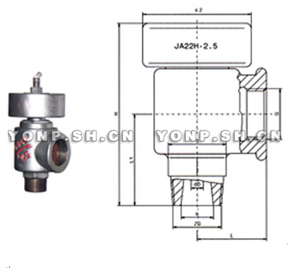 JA22H靜重式安全閥