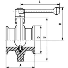 快裝式不銹鋼蝶閥結(jié)構(gòu)圖
