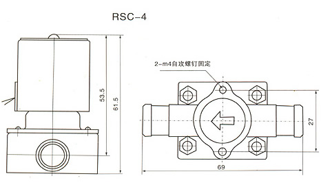 RSC家用機(jī)放水閥結(jié)構(gòu)圖1