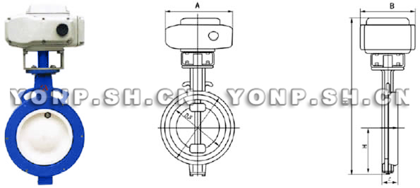 D972X電動對夾式軟密封蝶閥