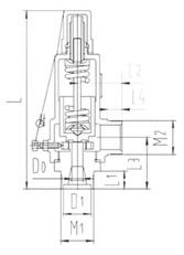全啟式低溫安全閥結(jié)構(gòu)圖