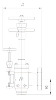 低溫組合充灌截止閥結(jié)構(gòu)圖