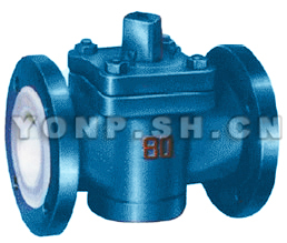 FEP(F46)PCTFE(F3)襯氟二通旋塞閥