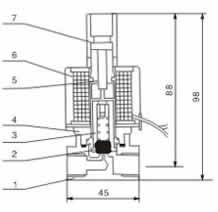 231Y二位三通電磁閥總裝圖