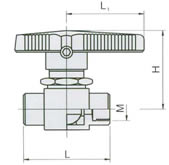 Q11SAF-64內(nèi)螺紋球閥 結(jié)構(gòu)圖