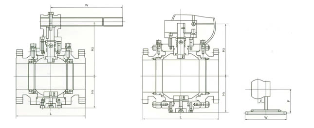 GB鍛鋼固定球閥結(jié)構(gòu)圖