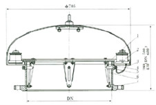 XYXA-500/600型呼吸人孔總裝圖