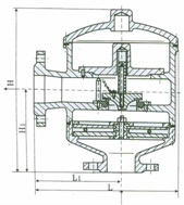 HXF7Y型異徑帶接管阻火呼出閥 
