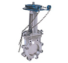 PZL43X/H/F鏈輪對(duì)夾式刀形閘閥 縮略圖