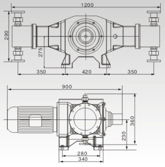 YPZ-T2柱塞式計(jì)量泵結(jié)構(gòu)圖