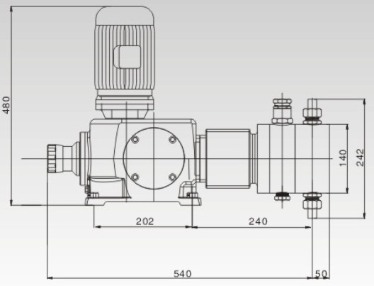 YPY-Z液壓隔膜式計量泵結(jié)構(gòu)圖