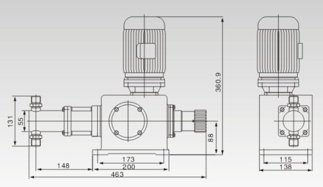 YPZ-X柱塞式計(jì)量泵結(jié)構(gòu)圖