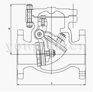 美標(biāo)旋啟式法蘭止回閥