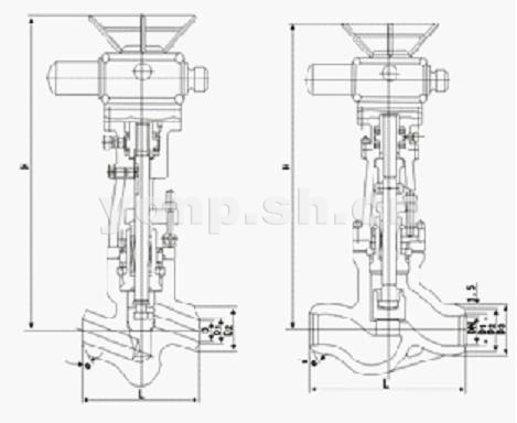 高溫高壓電站電動截止閥