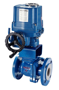 Q941F46防爆電動襯氟球閥