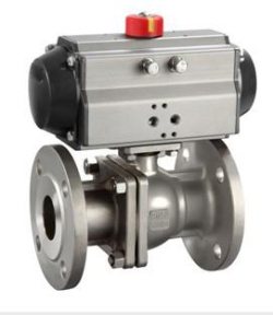 Q641F氣動三通法蘭球閥