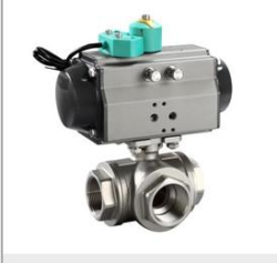 Q614/5F氣動絲口三通球閥