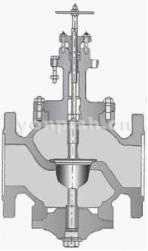 氣動薄膜單座調(diào)節(jié)閥結(jié)構(gòu)圖