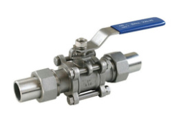 三片式活接對焊浮動(dòng)球閥