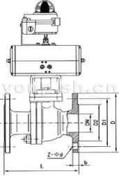 氣動O型切斷浮動球閥
