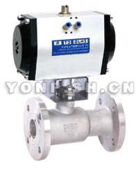 QQ641高溫一體式氣動球閥