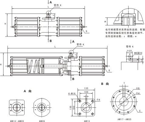 AW氣動執(zhí)行器