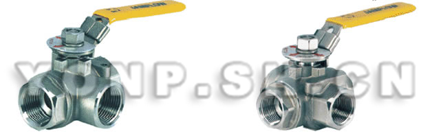 1000WOG三通不銹鋼球閥