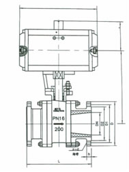 V型陶瓷調(diào)節(jié)球閥結(jié)構(gòu)圖 