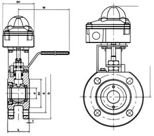 Q71信號(hào)球閥結(jié)構(gòu)圖