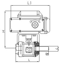 Q961F電動快速切斷球閥結(jié)構(gòu)圖
