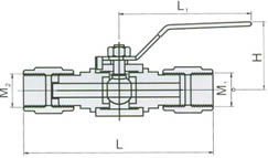QG&middot;M1壓力表球閥 結(jié)構(gòu)圖