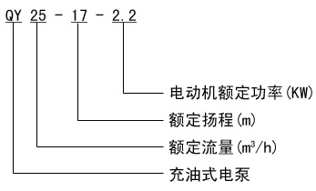 QY潛水泵型號意義