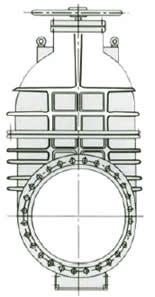MZ48W-1.5,2（4）城市煤氣快速啟閉閘閥外形尺寸圖1