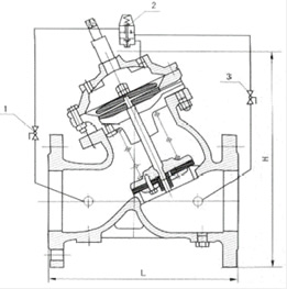 AX742X隔膜式安全泄壓持壓閥結構圖