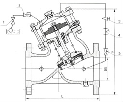 H103X活塞式遙控浮球閥結(jié)構(gòu)圖