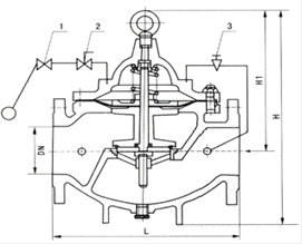 100X 遙控浮球閥結(jié)構(gòu)圖