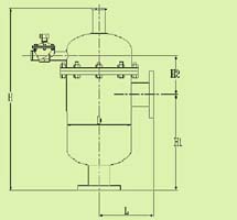 立式水力驅動型外形尺寸圖