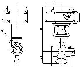 ZAJV電子式電動V型調(diào)節(jié)球閥結(jié)構(gòu)圖