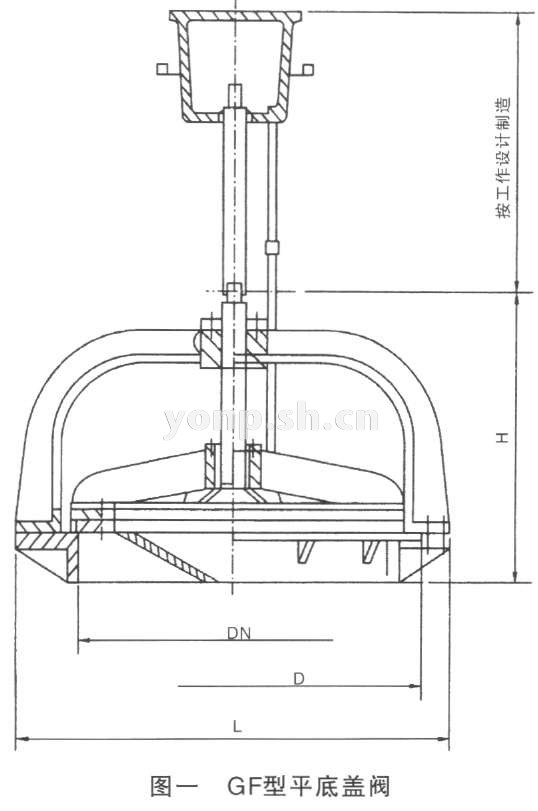 GF型平底蓋閥 結(jié)構(gòu)圖