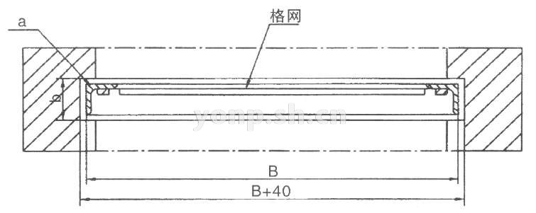 B(P)PLV不銹鋼(碳鋼)平板濾網(wǎng) 平板濾網(wǎng)結(jié)構(gòu)示意圖