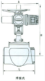 ZRQO電動(dòng)軌道壓力調(diào)節(jié)球閥結(jié)構(gòu)圖1