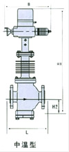 電動直通雙座壓力調(diào)節(jié)閥結(jié)構(gòu)圖