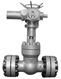 Z941H/KZ941Y/Z940H/KZ940Y型中、高壓電動法蘭楔式閘閥結(jié)構(gòu)圖