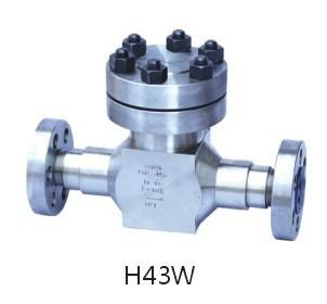 H43Y/W-220/320高壓直通止回閥外形尺寸圖