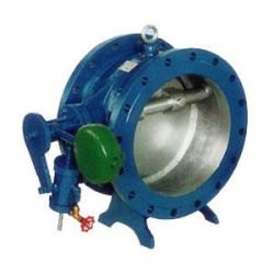 DHH44微阻緩閉消聲止回閥外形尺寸圖