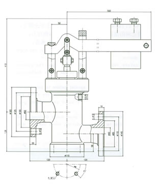 GA49H-16C型DN40/50沖量蒸汽安全閥