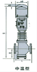 電子式電動蒸汽調(diào)節(jié)閥結構圖1